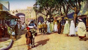 مشهد الشارع ، القيروان ، تونس ، ج .1924 بواسطة غير معروف