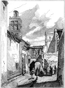 منظر الشارع في تلمسان ، الجزائر ، c1890 بواسطة غير معروف