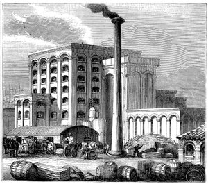مصفاة السكر ، ساوثامبتون ، إنجلترا ، التي افتتحت عام 1851 بواسطة غير معروف