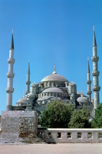 مسجد السلطان أحمد ، المسجد الأزرق ، الارتفاع الشمالي ، اسطنبول ، تركيا بواسطة غير معروف