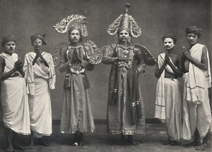 مشهد من Shakuntalavilasa ، لعبة Shakuntala ، 1926 بواسطة غير معروف