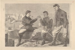 يوم عيد الشكر في الجيش - بعد العشاء: The Wish-Bone Harpers Weekly، V ...، December 3، 1864. بواسطة غير معروف