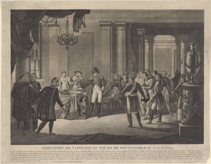تنازل نابليون عن فونتينبلو 1814 بواسطة غير معروف