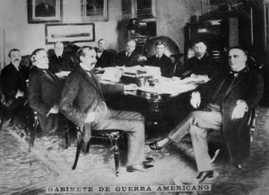 مجلس الحرب الأمريكي ، 1898 بواسطة غير معروف