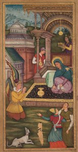 البشارة ، من ميرات القدس للأب جيروم كزافييه إسباني ، 1549-1617 ، 1602-1604. بواسطة غير معروف