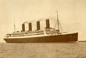 خط Aquitania Cunard ، 45647 طن ، c1930. بواسطة غير معروف