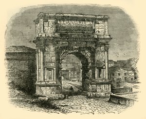 قوس تيتوس ، روما ، 1890. بواسطة غير معروف