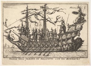 رواد الفضاء بقيادة Minerva Reale من جيش Argonuti مع من Minerves ، من ser ... ، 1664. بواسطة غير معروف