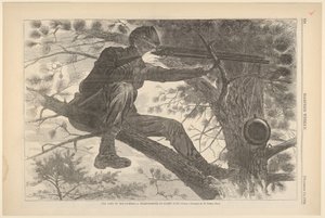 جيش Potomac - مطلق النار الحاد في Picket Duty Harpers Weekly ، Vo ... ، 15 نوفمبر 1862. بواسطة غير معروف