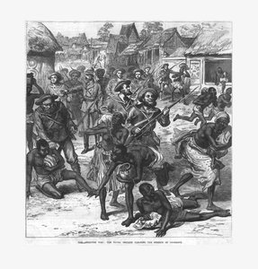 حرب Ashantee: اللواء البحري تطهير شوارع Coomassie ، 1874. بواسطة غير معروف