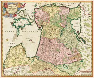 من بحر البلطيق: ducatus Livonia and Curlandiae Nova، 1705 بواسطة غير معروف