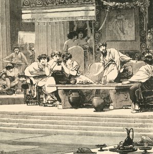 مأدبة ديموقليس ، 1890. بواسطة غير معروف