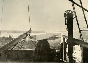 الحافة الحاجزة تكسر مسافة أربعة أميال جنوب هت بوينت ، c1908 ، 1909 بواسطة غير معروف