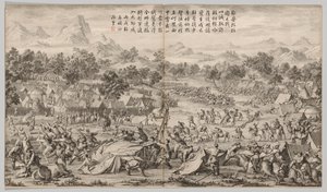 المعركة في إيلي زالاتو: من مشاهد المعركة لقمع التمرد ... ج. 1765-1774. بواسطة غير معروف