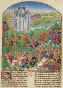 معركة أوراي في 29 سبتمبر 1364 صورة مصغرة من Compillation ... ، ج. 1480. بواسطة غير معروف