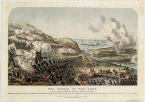معركة ألما في 20 سبتمبر 1854 ، 1854 بواسطة غير معروف