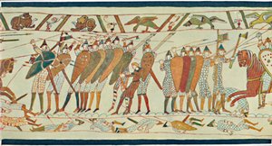 بداية معركة نسيج Senlac Bayeux ، القرن الخامس عشر ، 1902 بواسطة غير معروف