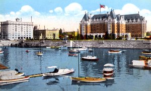 The Belmont Building، Union Club and Empress Hotel، Victoria، كولومبيا البريطانية، كندا، c1900s بواسطة غير معروف