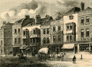 The Borough ، High Street ، عام 1825 ، c1878. بواسطة غير معروف