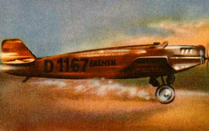 The Bremen Junkers W 33 تغادر مطار بالدونيل ، أيرلندا ، 12 أبريل 1928 ، 1932. بواسطة غير معروف