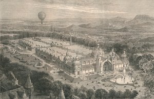 المبنى الخاص بالمعرض الصناعي الدولي في إدنبره ، 1886. بواسطة غير معروف