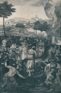 حرق جون حسين من قبل مجلس كونستانس ، 6 يوليو 1415 ، 1907 بواسطة غير معروف