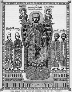 الإمبراطور البيزنطي Nicephorus على عرشه ، القرن الحادي عشر 1908 بواسطة غير معروف