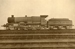 قلعة كارفيلي 4-6-0 ، سكة الحديد الغربية الكبرى ، 1930. بواسطة غير معروف