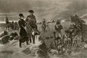 المخيم في وادي فورج. ضباط عباءات وبطانيات هولندية للجنود ، c1777 ، 1937. بواسطة غير معروف