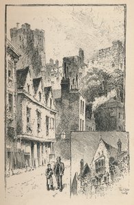 القلعة من شارع التايمز. جزء من الجدران الخارجية ، 1895 بواسطة غير معروف