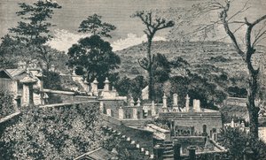 تل المقبرة في ناغازاكي ، اليابان ، قبل التوسع الحديث للمدينة ، 1907 بواسطة غير معروف