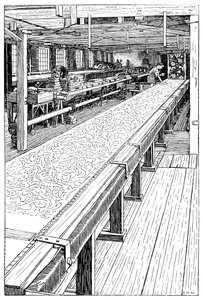 The Chintz Printing Room ، Merton Abbey Mills ، لندن ، 1899 بواسطة غير معروف