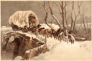 عربة عيد الميلاد ، 1866 بواسطة غير معروف