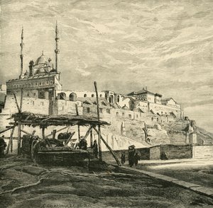 قلعة القاهرة بناها صلاح الدين 1890. بواسطة غير معروف