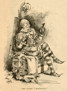 مكياج المهرج ، 1882. بواسطة غير معروف