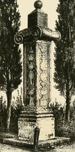 عمود الفرنسي ، رافينا ، نصب في ذاكرة غاستون دي فويكس ، 1890. بواسطة غير معروف