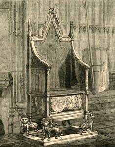 كرسي التتويج ، 1881. بواسطة غير معروف