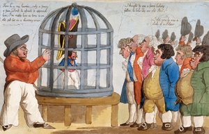 "The Corsican Bajazet in London" ، 1803 بواسطة غير معروف