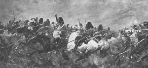 حرب القرم ، 1854-1856: رالي الاسكتلنديين الرمادي ... في بالاكلافا ، 1901. بواسطة غير معروف
