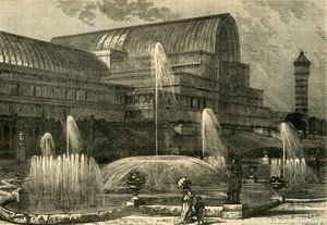 القصر البلوري ، من الجنوب ، c1878. بواسطة غير معروف