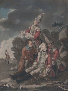وفاة الجنرال وولف في كيبيك سبتمبر 1759 ، 10 أكتوبر 1779. بواسطة غير معروف