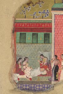 وفاة الملك داشاراتا ، والد راما ، فوليو من رامايانا ، كاليفورنيا. 1605. بواسطة غير معروف