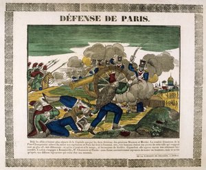 الدفاع عن باريس ، 1814 ، القرن التاسع عشر بواسطة غير معروف