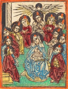 نزول الروح القدس 1480 - 1490. بواسطة غير معروف