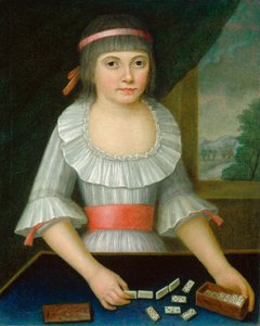 فتاة الدومينو ، ج. 1790. بواسطة غير معروف