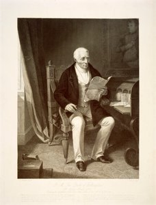 دوق ويلينجتون يقرأ الإرساليات في منزله في أبسلي هاوس ، لندن ، 1846 بواسطة غير معروف