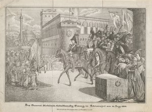 دخول غراف إيفان إيفانوفيتش ديبيتش زابالكانسكي إلى أدريانوبل ، 1829 بواسطة غير معروف
