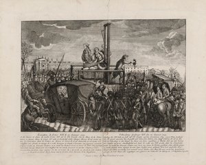 إعدام لويس السادس عشر في ساحة الثورة في 21 يناير 1793 ، ج. 1793. بواسطة غير معروف