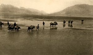 أول منظر لجبل إيفرست ، c1918-c1939. بواسطة غير معروف