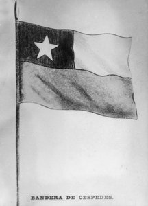 علم Cespedes ، 1868 ، 1920s بواسطة غير معروف
